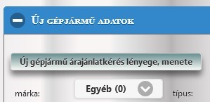 Új gépjármű vásárlás árajánlatkérés